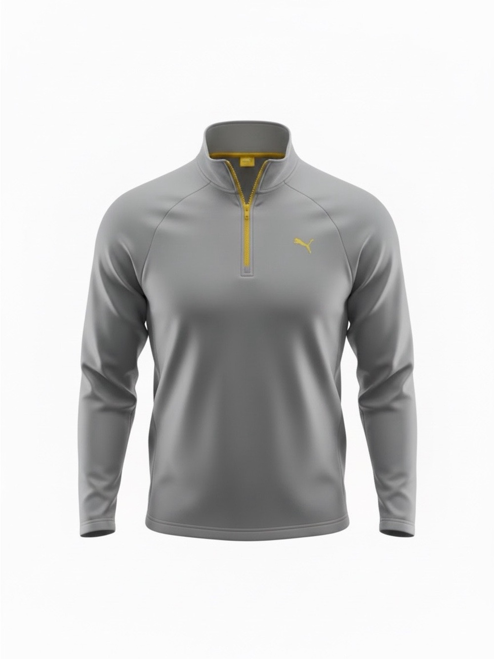 Puma Sport Lifestyle Quarter Zip Pullover Men’s XXL Gray Long Sleeve Golf Top